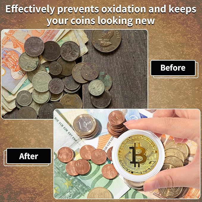 10PCS Clear Coin Capsules, Coin Holders - Image 6