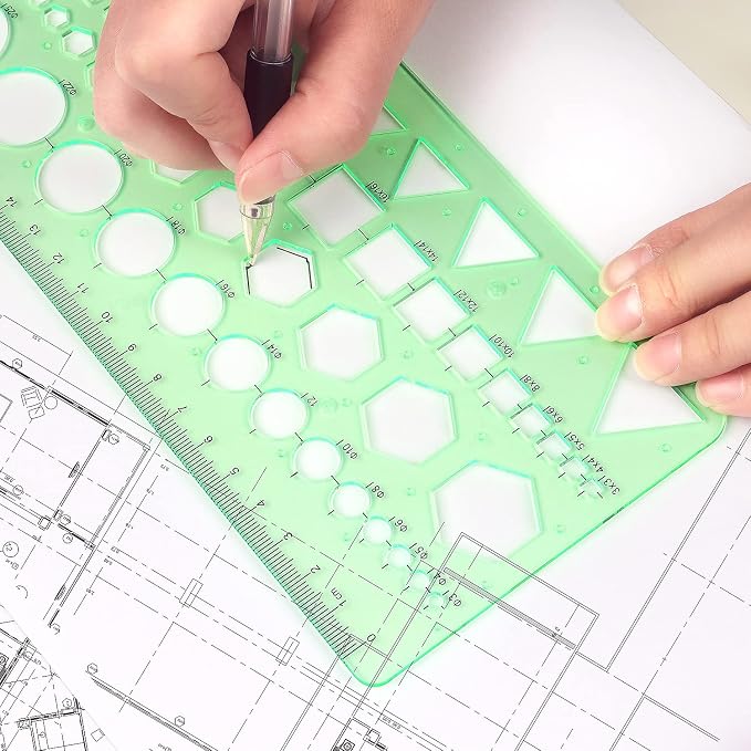 Tamaki Circle Template, Geometric Drawings Stencils, 2 Pack | Scale Drafting - Image 6