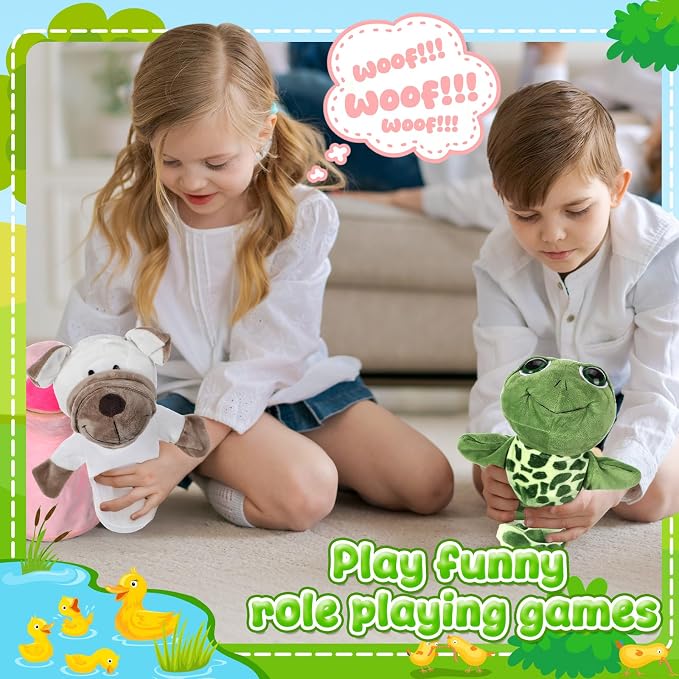 RoundFunny 4 Pcs Hand Puppet Animal - Image 4