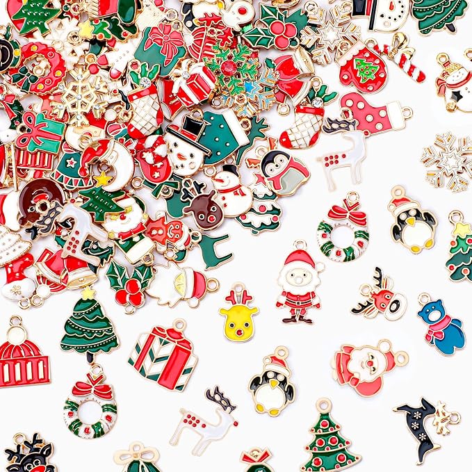 MARFOREVER 120 PCS Christmas Charms by MARFOREVER