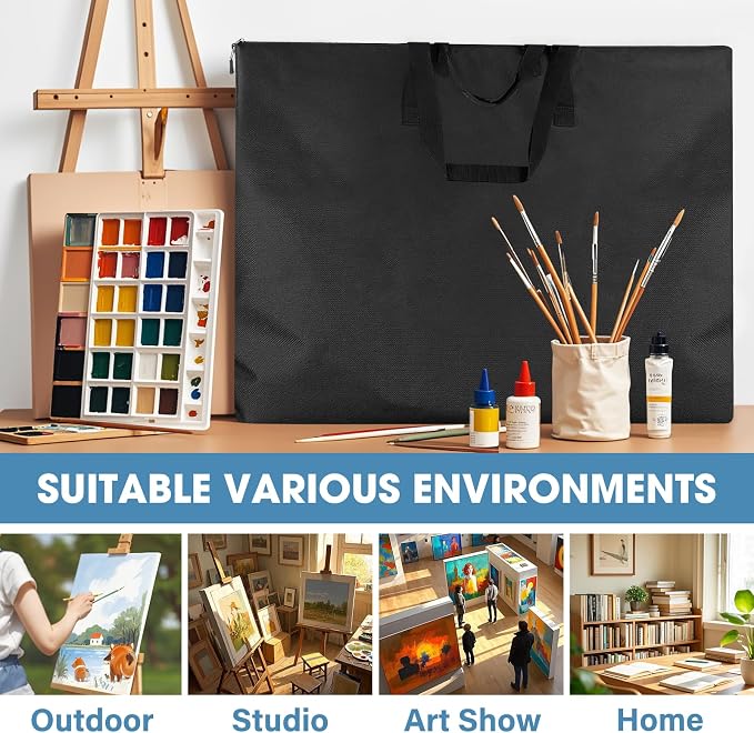 ZKOO Light Weight Art Portfolio Bag, 36 x 48 Extra Large Art Portfolio Case - Image 7