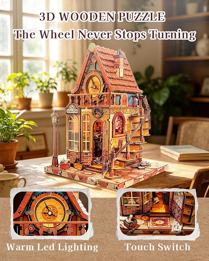 OZJAY DIY Miniature House Kit, 3D Wooden Puzzles - Image 4
