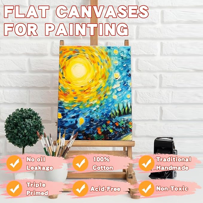 Canvases for Painting 11x14 Inch, 21 Pack Blank Painting Canvas Boards for - Image 3