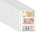 150 Pockets Archival Banknote Pages – 50 Sheets Acid-Free Currency Protector by UnclePaul