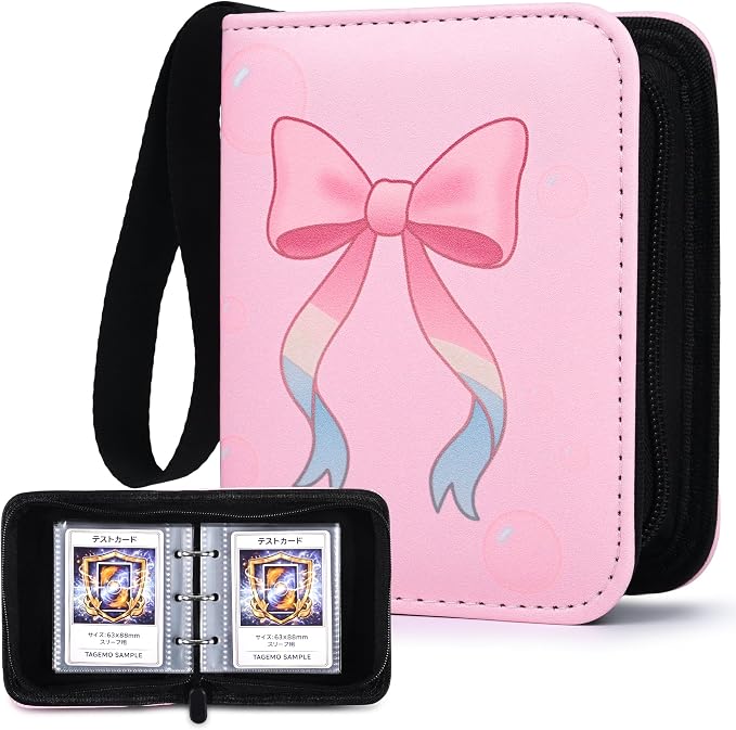 Mini Trading Card Binder Album, 1 Pocket Card Binder by Tagemo
