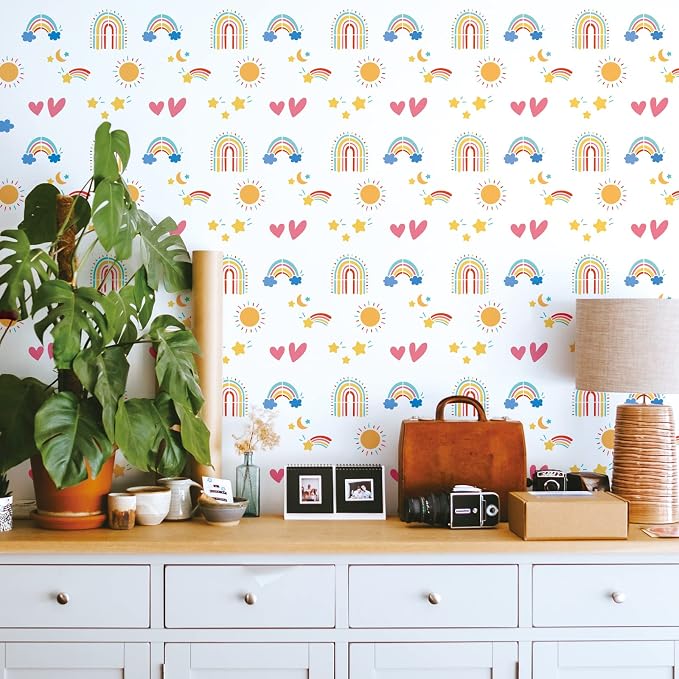 INFUNLY 4pcs Rainbow Wall Stencils - Image 4