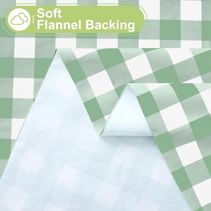 Smiry Square Table Cloth, Waterproof Vinyl Tablecloth - Image 4