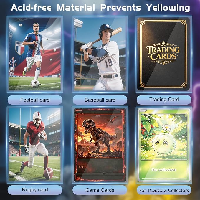 12000 Counts Card Sleeves for Trading Cards, Soft Penny Card Sleeves, Sports - Image 3