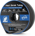 3/16 Inch Heat Shrink Tubing, 50 Ft 3:1 Dual Wall Adhesive Lined Shrink Tube, Waterproof Marine-Grade Shrink Wrap Tubing for Electrical Insulation, Industrial, Automotive & DIY Wiring – Black