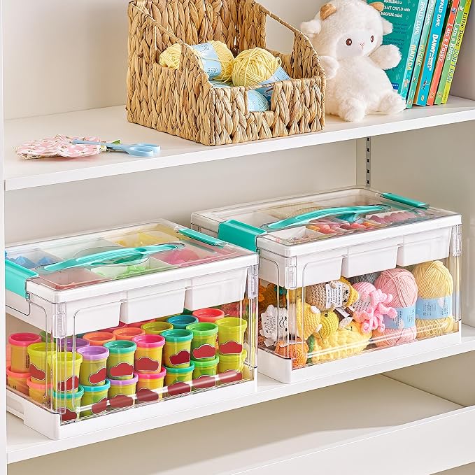 Vtopmart 24 QT Clear Plastic Craft Organizer - Image 7
