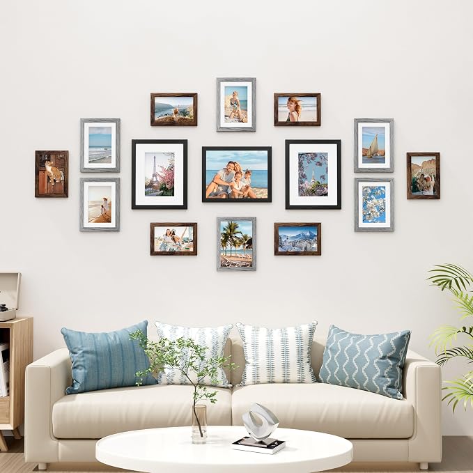 Vittanly 15 Pack Picture Frames Collage Wall Decor - Image 2