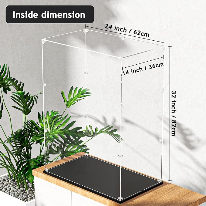 Clear Acrylic Display Case, Self-Assemble Showcase - Image 4