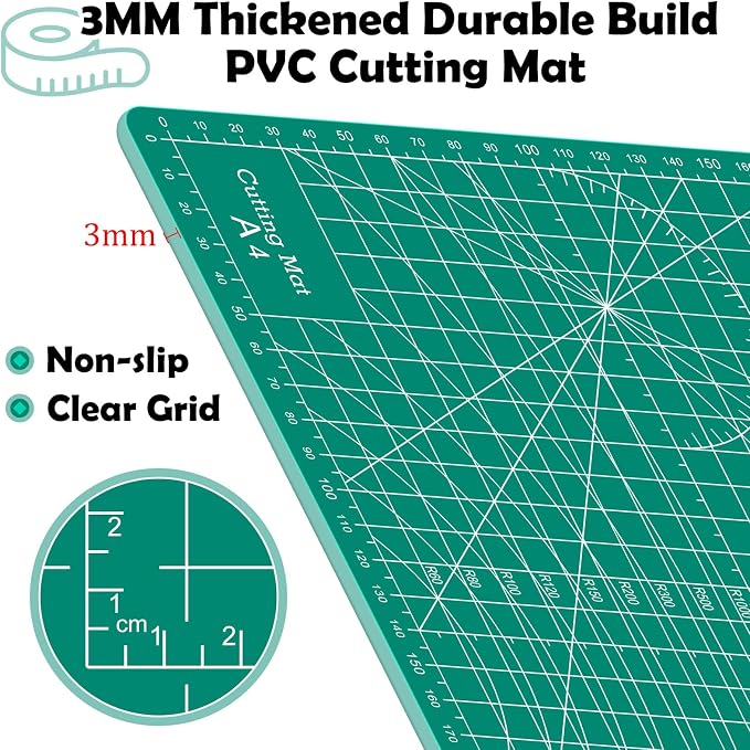 Self Healing Cutting Mat, 12in x 9in Sewing Mat - Image 4
