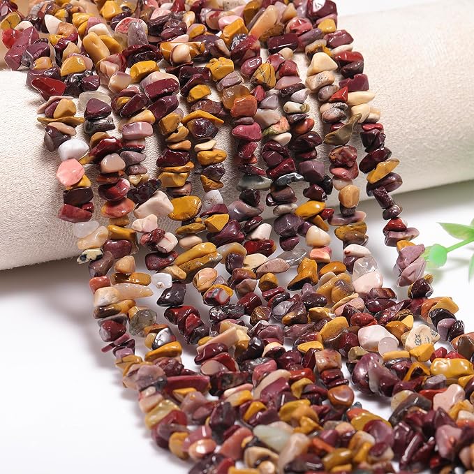 200 Pcs Crystal Chip Beads for Jewelry Making 5-8mm Yellow Jasper | Natural by DQJRJTJewelryMakingCraftsSupplies
