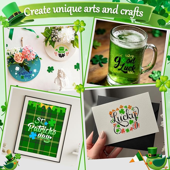 72 Pcs St Patricks Day Stencils - Image 7