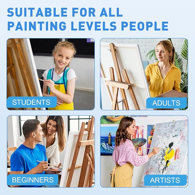 FUMILE Canvas for Painting 30x40, 4 Pack Large Stretched Canvas for - Image 6