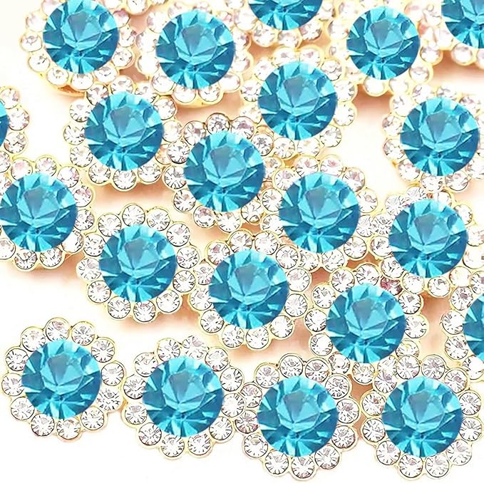 200 PCS 12MM Crystal Glass Sew on Rhinestones Jewels Gems by Unknown