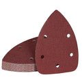 120 Grit Mouse Sander Sandpaper, Jamiikury 5 Hole Detail Sander Sandpaper Palm Sander Paper Mouse Sanding Pads Hook and Loop Sanding Sheets - Pack of 20