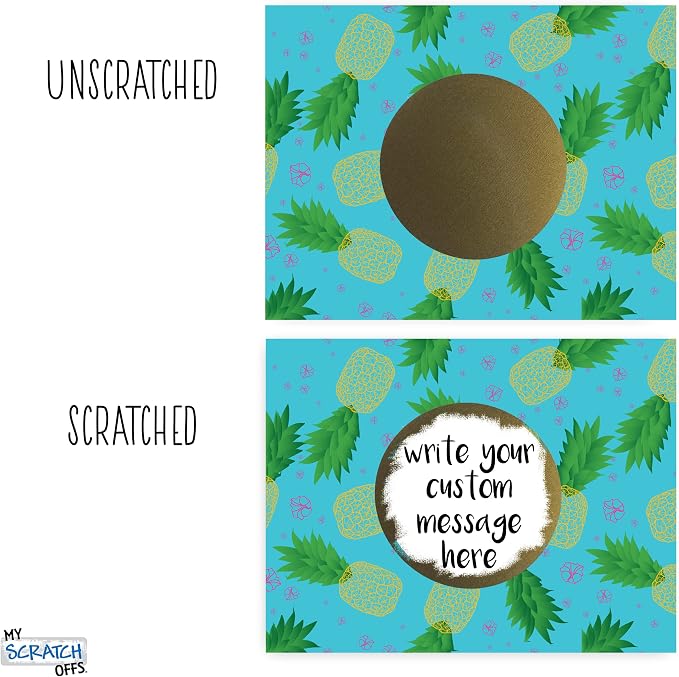 My Scratch Offs Pineapple DIY Make your Own Scratch Off Card Ticket - Image 4