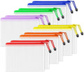 SUNEE Plastic Mesh Zipper Pouch 6.8x9.2 in, Small Water-Resistant Zip Bag by SUNEE
