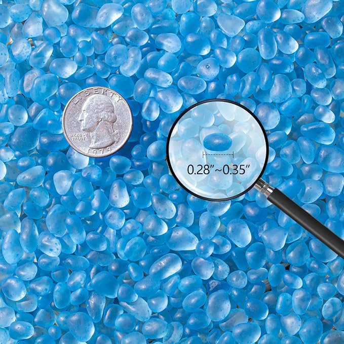 Keedolla Sea Glass Stones Frosted Glass Pebbles Gemstones - Image 2