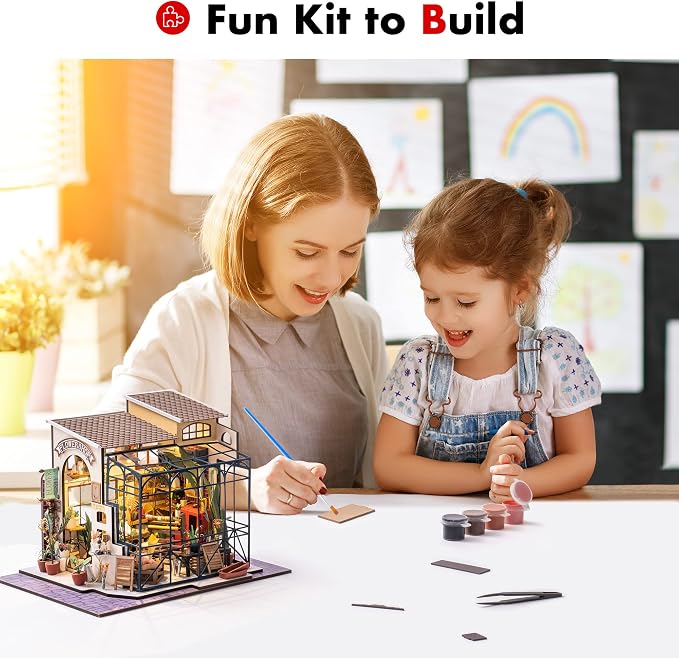 ROBOTIME DIY Dollhouse Kit Mini House - Image 6