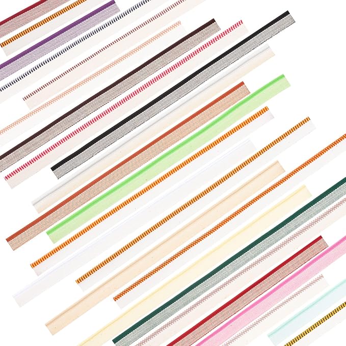 24 Pieces Bookbinding Endbands 12 Inch 24 Colors Cotton Binding | Cotton - Image 3