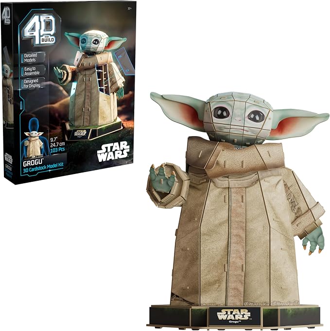 4D Build, Star Wars Grogu 3D Model Kit, Star Wars Collectibles & Desk Decor by 4DBuild