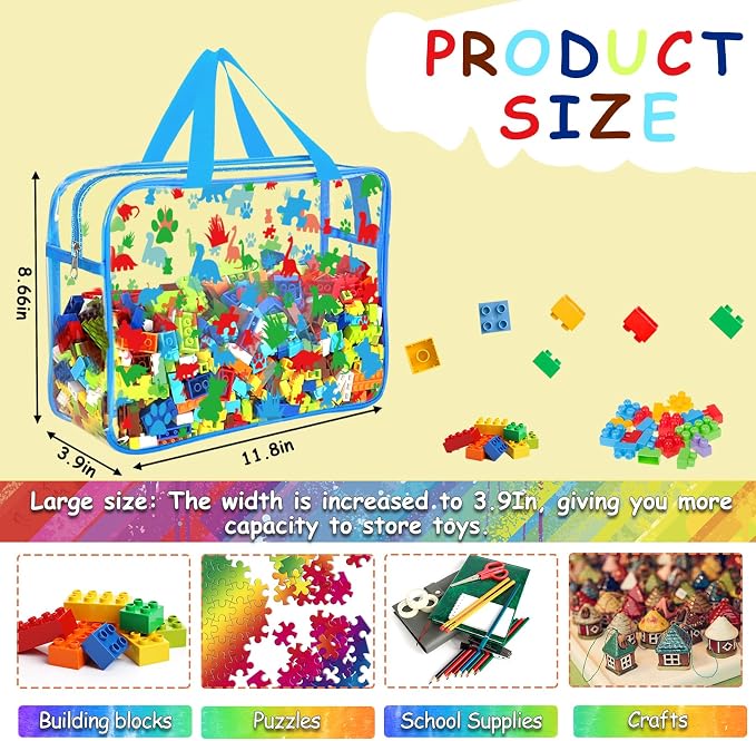 6 Packs Large Toy Storage Bags - Image 2