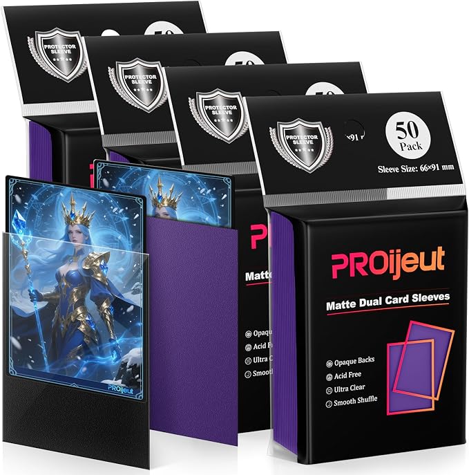 200 Pack Card Sleeves, Matte Dual Trading Card Sleeves - Image 8