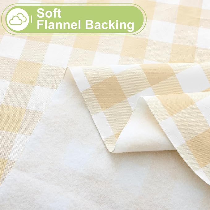 Smiry Square Table Cloth, Waterproof Vinyl Tablecloth - Image 4