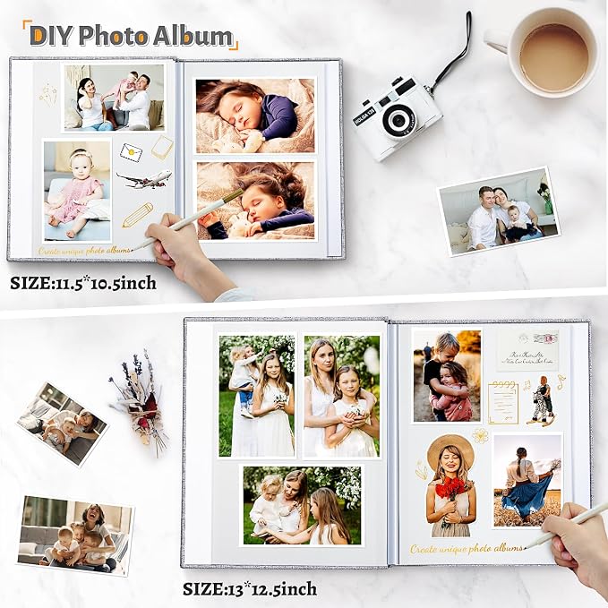 Artfeel Photo Album Self Adhesive Scrapbook, Large Photo Book - Image 3