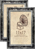 11x17 Picture Frame with Real Glass set of 2-Vintage Frames by TKYGU