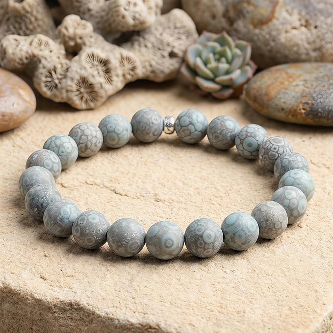 60pcs Natural Matte Cyan YuHua Gemstone Beads，6mm Frosted Round Loose Stone - Image 4