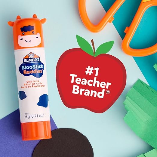 Elmer's Glue Sticks Combo Pack, BlooStick Buddies & Disappearing Purple - Image 8