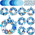 Hollowfly 48 Sets Winter Wreath Craft Kits DIY Snowflake Wreath Ornaments by Hollowfly