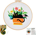 Louise Maelys Black Cat Embroidery Kit by LouiseMaelys