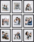 Sheffield Home 9 Piece Gallery Wall Frame Set, 11x14 in. matted to 8x10 in. by SheffieldHome