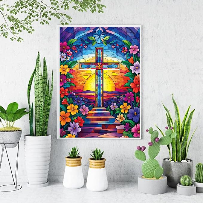 VeGuude Religious Cross Diamond Art Kits - Image 5