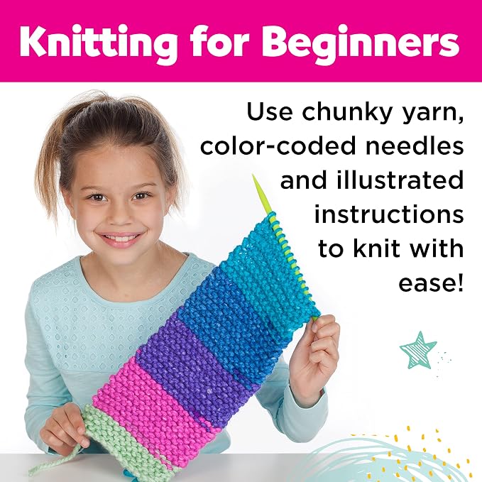 Creativity for Kids Learn to Knit Pocket Scarf - Image 2