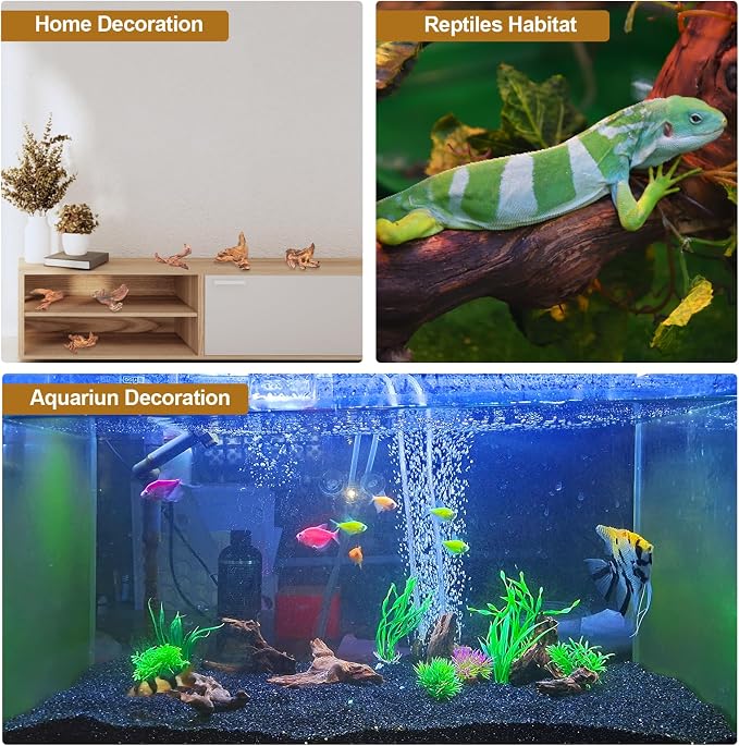 Natural Driftwood Decor for Aquarium Decorations Reptile Tank Accessories - Image 3