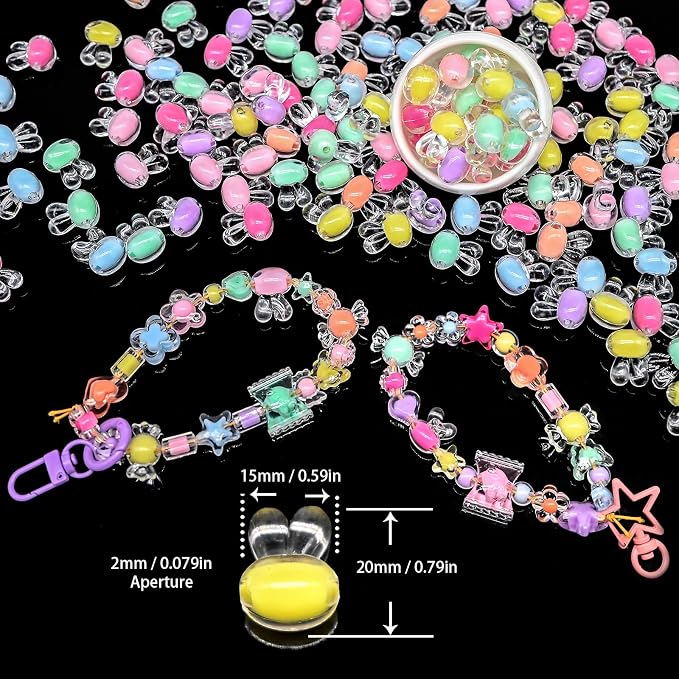 100+ pcs Candy Bulk Assorted Cute Kandi Beads - Image 2