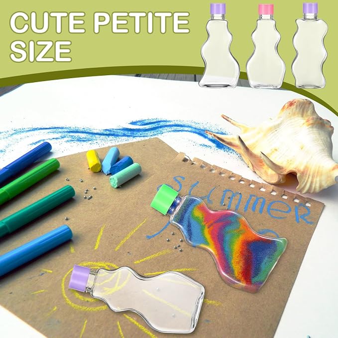 Yaomiao 30 Packs 2.5 oz Plastic Sand Art Bottles - Image 6