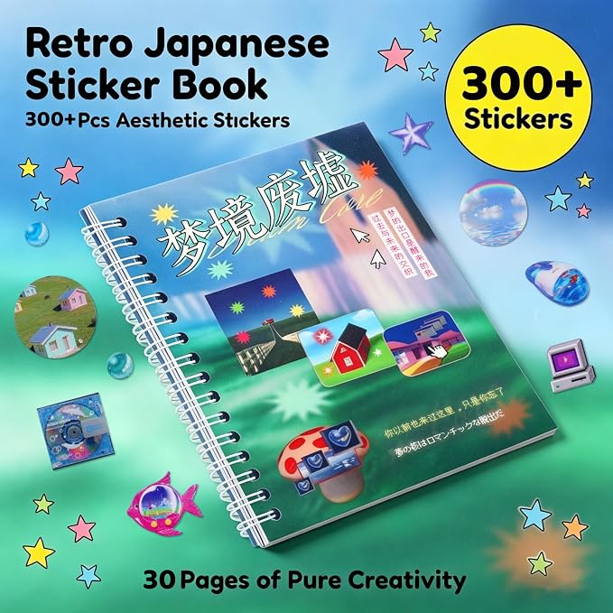 Tmtains 30 Sheets Japanese Sticker Book - Image 3