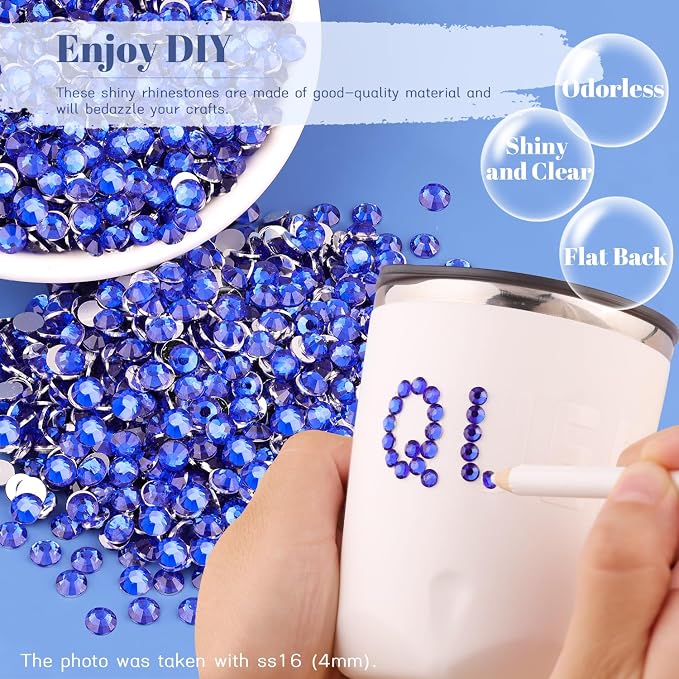 1500PCS 6mm Resin Rhinestones Bulk - Image 4