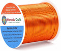 Mandala Crafts 20 Gauge Orange Anodized Aluminum Craft Wire, 100 FT | Colored by MandalaCrafts