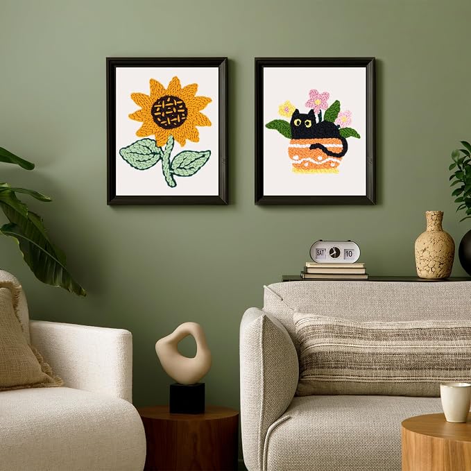 Louise Maelys Cat Plant Pattern Embroidery Kit - Image 7