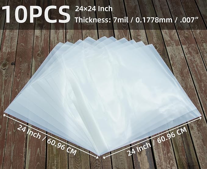 24X24 Inch 7mil Blank PET Laser Cutting Stencil Plastic Sheets, Food-Safe Mylar - Image 2