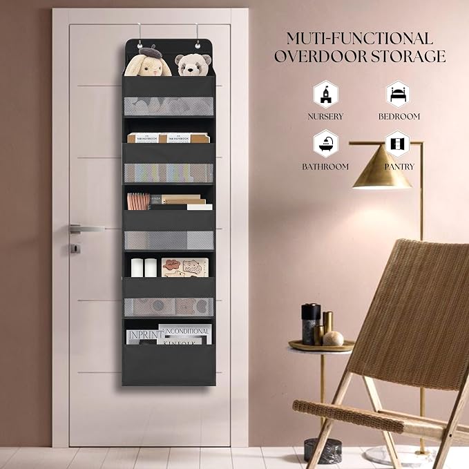 TYMENSH Black Over Door Organizer - Image 6
