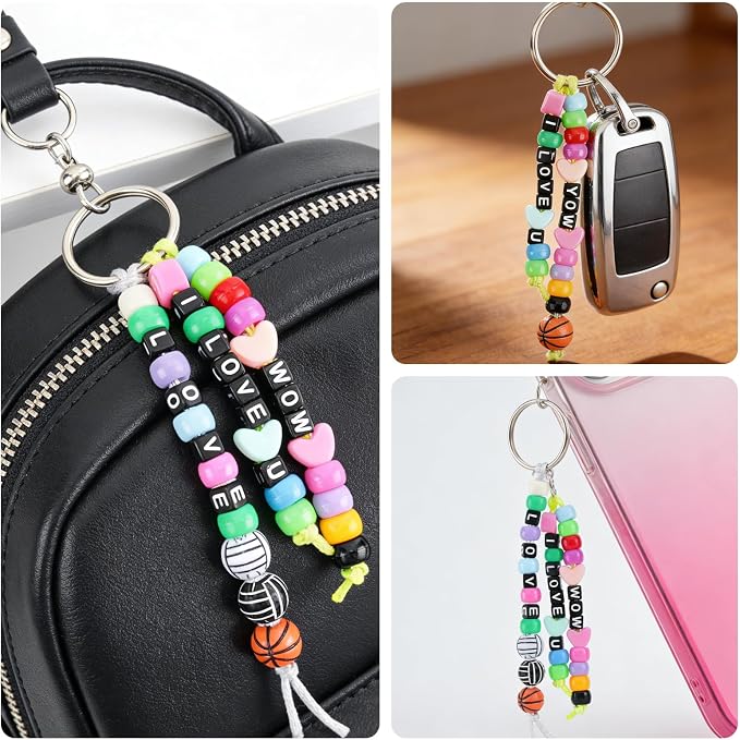 WoBiogHo 675 PCS DIY Keychain Making Kit - Image 4